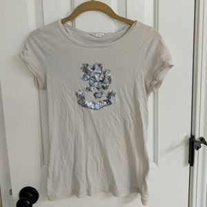 Jcrew sequin t shirt